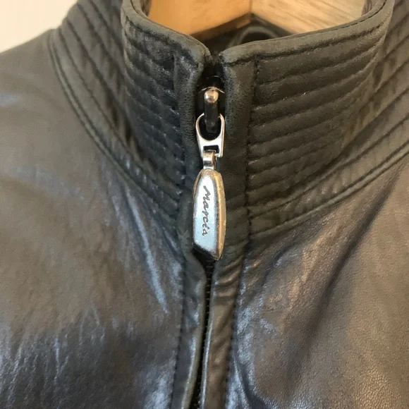 Marcia Collection Black Leather Jacket